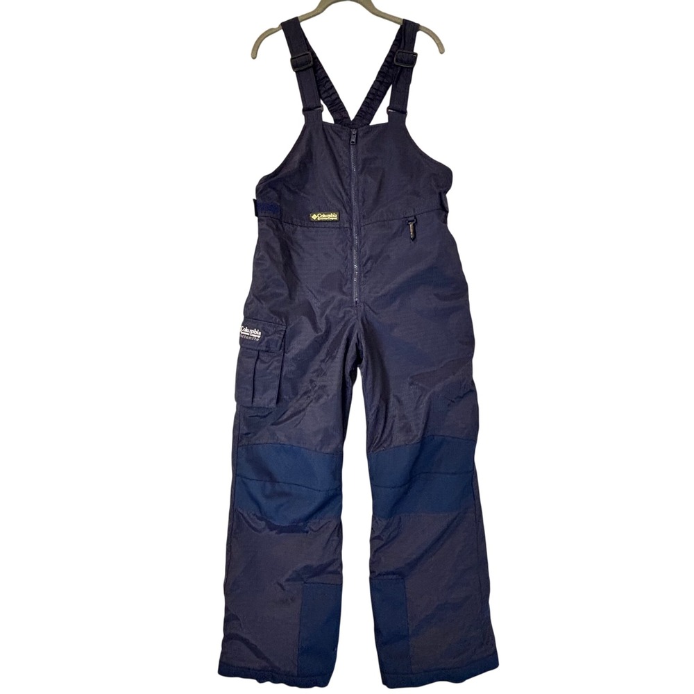 Columbia Kids Navy Blue Tectonite Insulated Snow Bib Overalls Size XL 14/16
